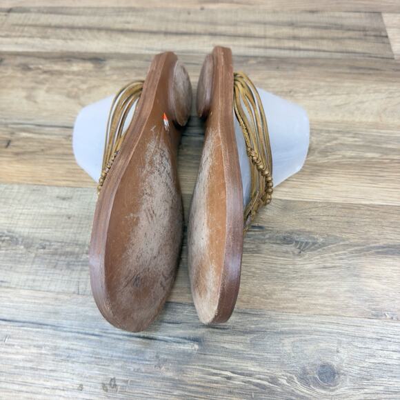 Frye Boots Chelsea Thong Brown Sandals Size 8M Slip On - Picture 5 of 8